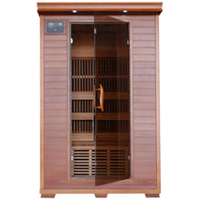 Load image into Gallery viewer, Yukon 2-Person Cedar Deluxe Infrared Sauna w/ 6 Carbon Heaters